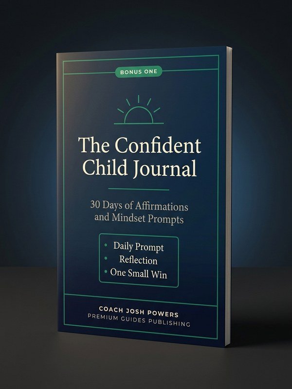 Bonus one, The Confident Child Journal: 30 days of affirmations and mindset prompts.