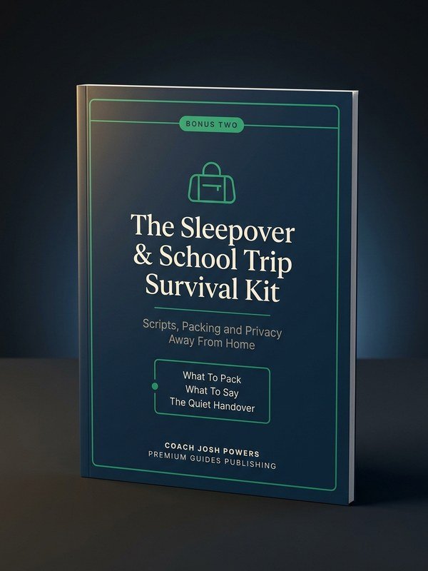 Bonus two, The Sleepover and School Trip Survival Kit: scripts, packing and privacy away from home.