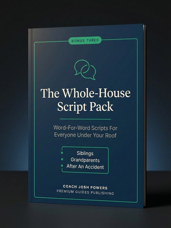 Bonus three, The Whole-House Script Pack: word-for-word scripts for everyone under your roof.